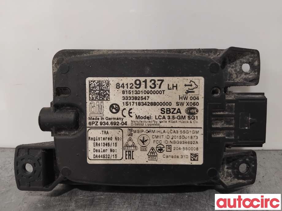 Sensor radar til Opel Insignia B 2017-->>  (OPEL|84186471|6PZ934692-04|84418801)