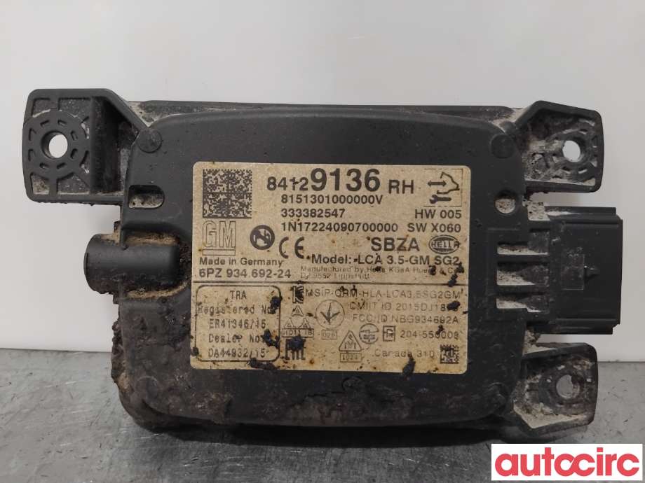 Sensor radar til Opel Insignia B 2017-->> (OPEL|84186472|6PZ934692-24|84418802)
