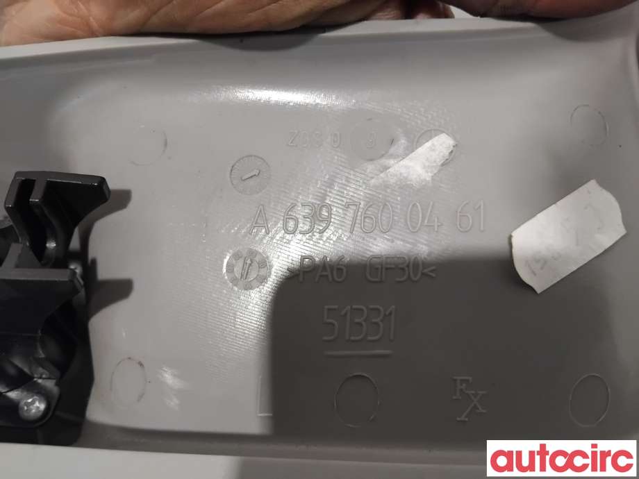 Dørhåndtak inv høyre bak til Mercedes Vito/Viano 2004-2010 (Fase 1) (W639) (W639) (MERCEDES|A6397600461|)