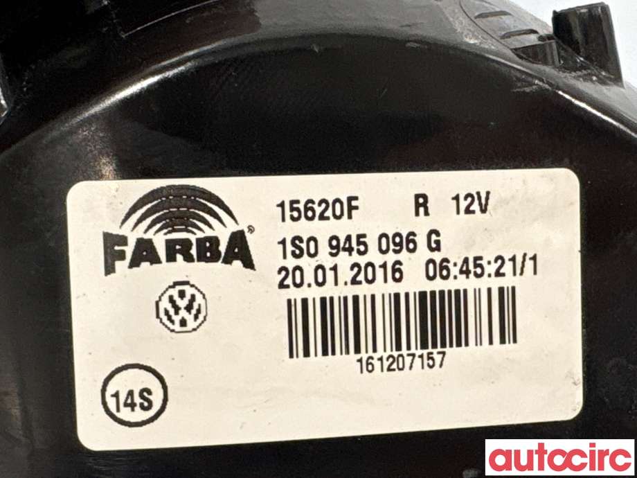 Baklykt høyre til VW E-Up 2013-2019  (VOLKSWAGEN|1S0945096G|15620F)