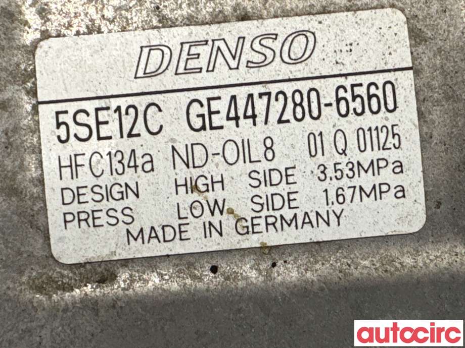 Aircondition kompressor til Toyota Avensis 2009-2015 (Type III, Fase 1) (TOYOTA|8831002400|447280-6560|)