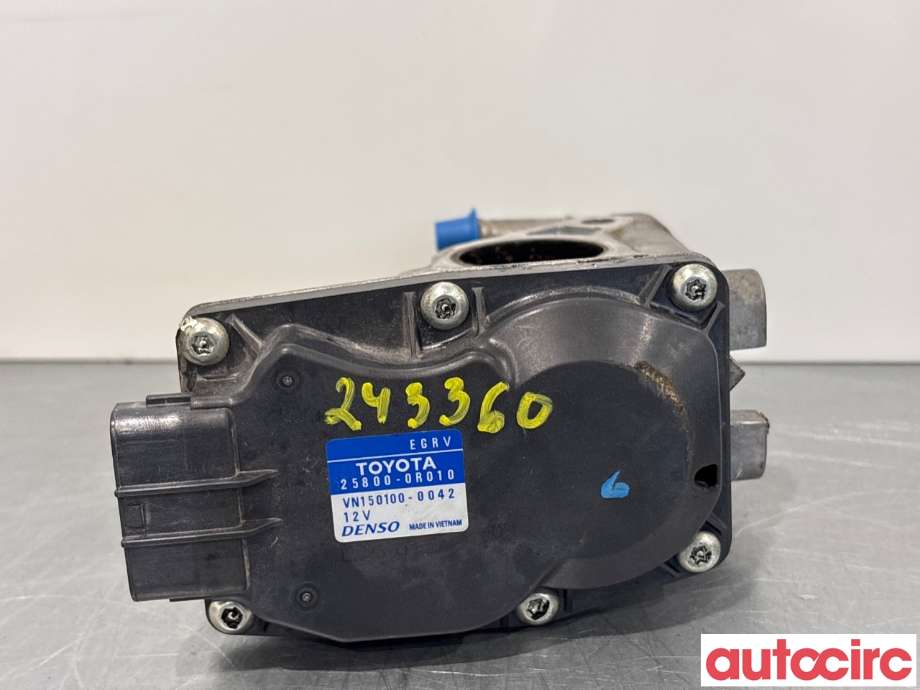 EGR-ventil til Toyota Avensis 2009-2015 (Type III, Fase 1) (TOYOTA|258000R010|VN150100-0042|25800-0R010)