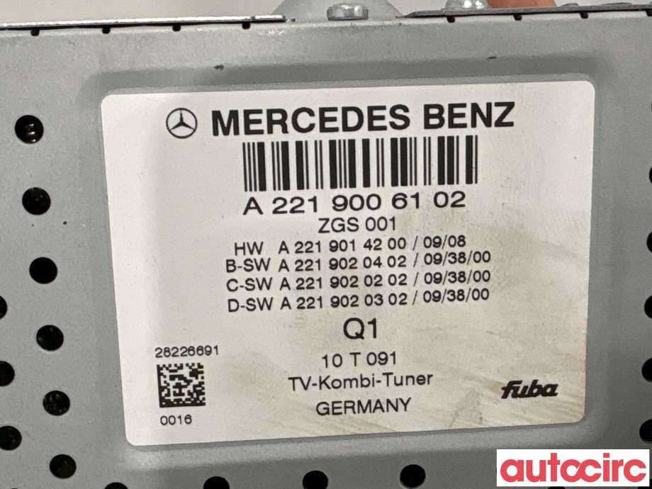 Bilstereo diverse til Mercedes E-Klasse 2009-2013 (Fase 1) (W212) (W212) (MERCEDES|A2219002604||A2219006102)