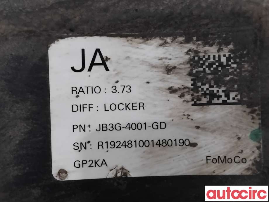 Bakaksel til Ford Ranger / Ranger Raptor 2015-2022  (FORD|2570786||JB3G-4001-GD)