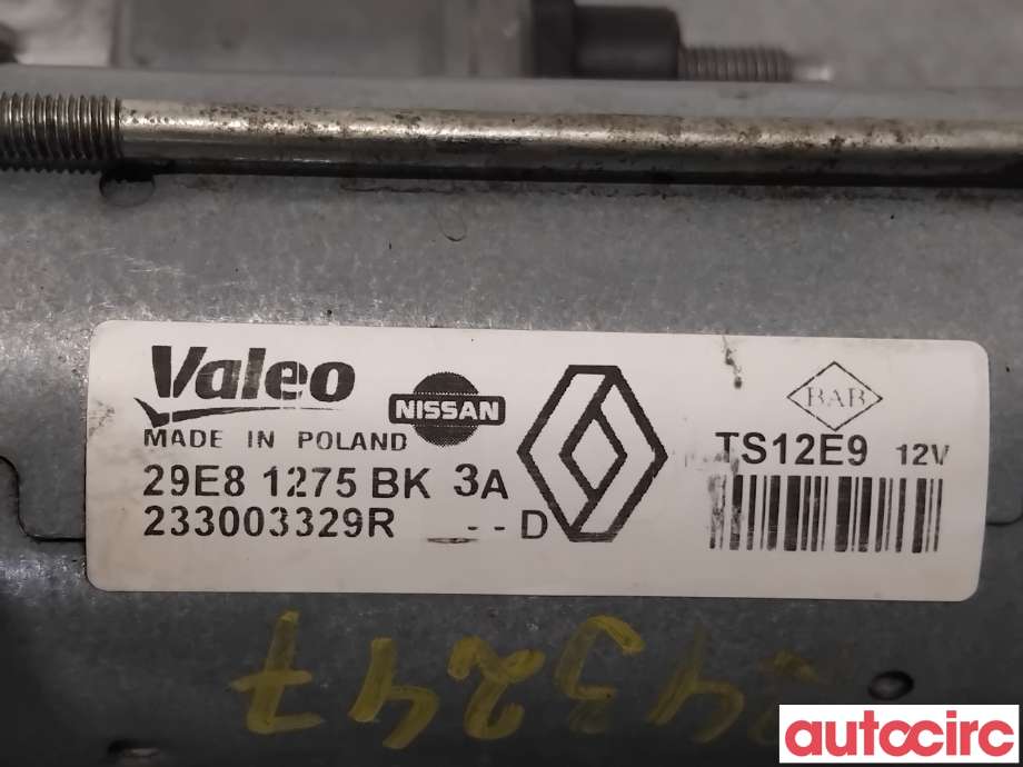 Starter diesel til Dacia Duster 2010-2017 (Type I) (DACIA|233000603R|TS12E9|233003329R)