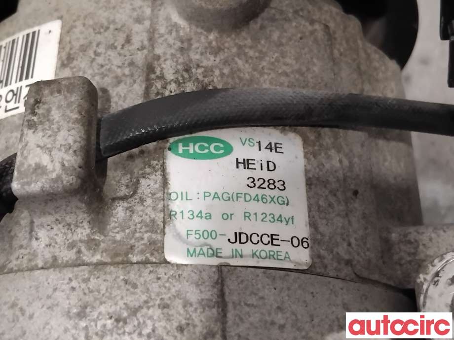 Aircondition kompressor til Hyundai i30 2012-2017 (Type II)  (HYUNDAI|97701A6700|F500-JDCCE-06|)