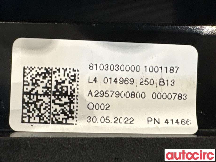 Spoiler bakluke til Mercedes EQE 2022-->>  (MERCEDES|A2957900800|)