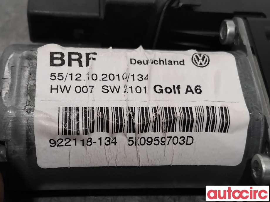 Ruteheis venstre bak til VW Golf VI 2008-2012 (VOLKSWAGEN|5K0959703D|922118-134|5K0959703C)