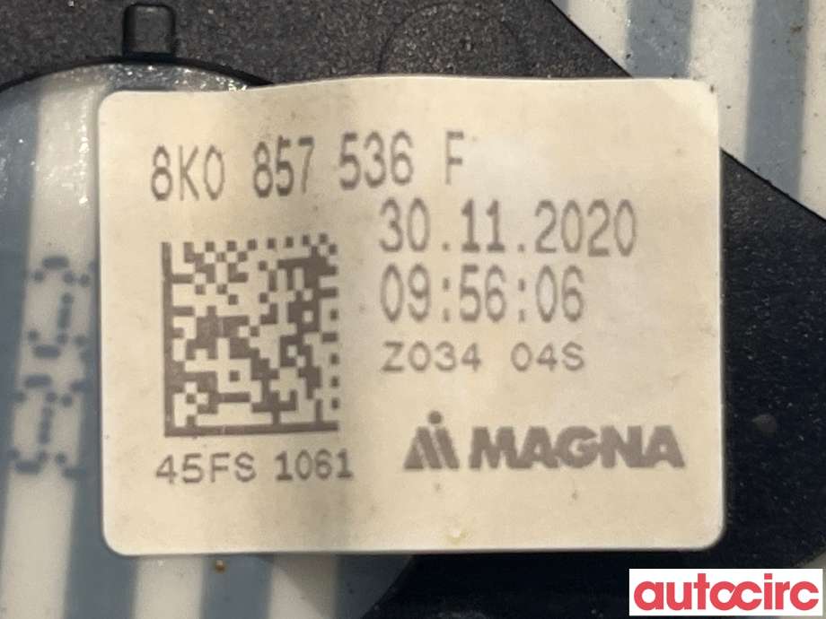 Speilglass høyre til Audi A4 2007-2014 (Type IV) (B8) (B8) (AUDI|8K0857536F)