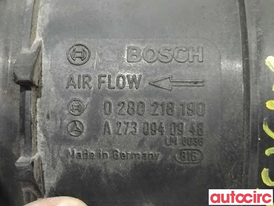Luftmengde/luftmassemåler til Mercedes ML 2005-2011 (W164) (W164) (MERCEDES|A2730940948|0280218190)