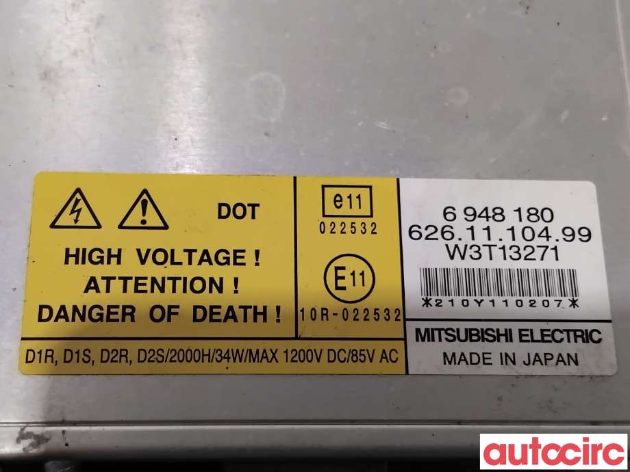 Styreenhet xenon/ballast til Volvo XC70 2008-2013 (Type II, Fase 1) (VOLVO|30744459|6261110499|6948180)