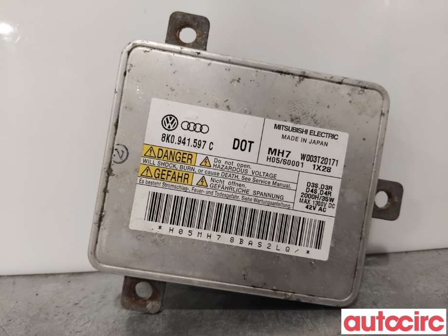 Styreenhet xenon/ballast til Audi A4 2007-2014 (Type IV) (B8) (B8) (AUDI|8K0941597E|W003T20171|8K0941597C)