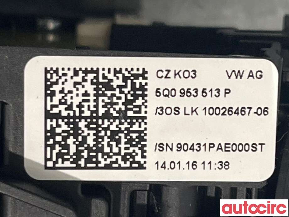 Bryter combi til VW e-Golf 2014-2017 (Fase 1) (VOLKSWAGEN|5Q0953513AJ)