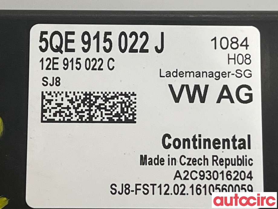 Styreenhet batteri til VW e-Golf 2014-2017 (Fase 1) (VOLKSWAGEN|5QE915022J)