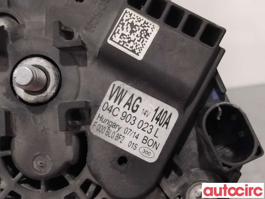 Dynamo til VW Golf VII 2012-2017 (Fase 1) (VOLKSWAGEN|04C903023LX|F000BL08F2|04E903015PX)