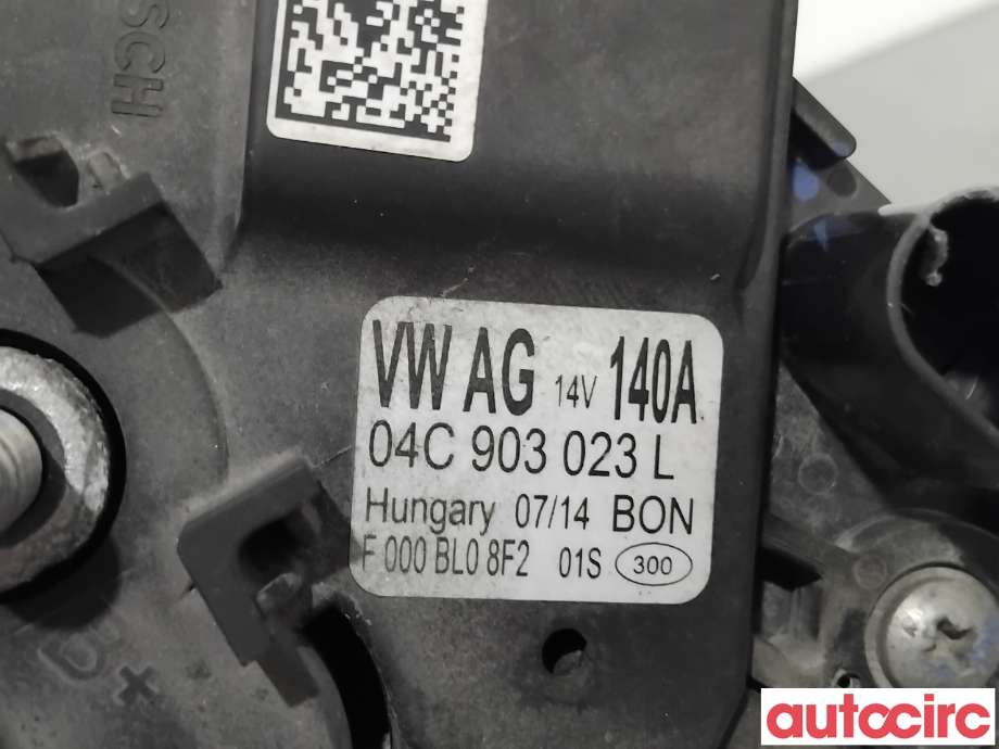 Dynamo til VW Golf VII 2012-2017 (Fase 1) (VOLKSWAGEN|04C903023LX|F000BL08F2|04E903015PX)