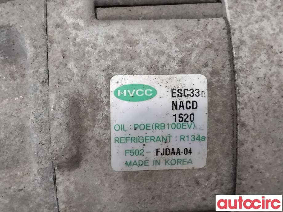 Aircondition kompressor til Kia Soul 2014-2019 (Type II)  (KIA|97701E4000|F502-FJDAA-04|)