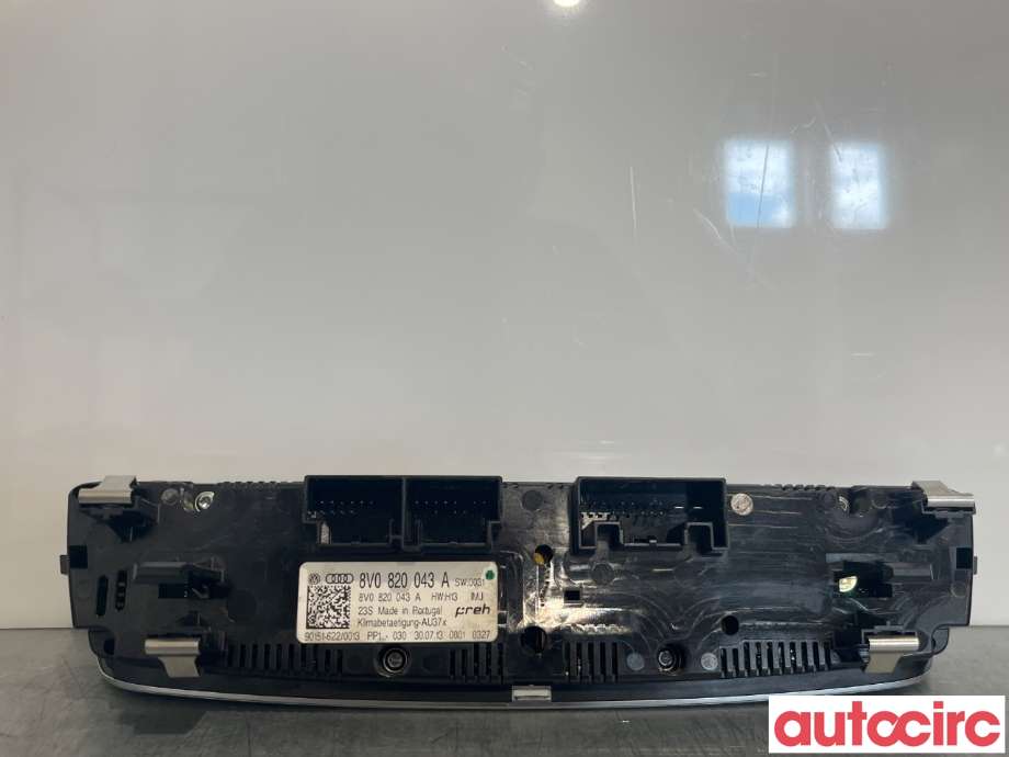Varmeapparat betjening til Audi A3 2012-2016 (Type III, Fase 1)  (AUDI|8V0820043A)