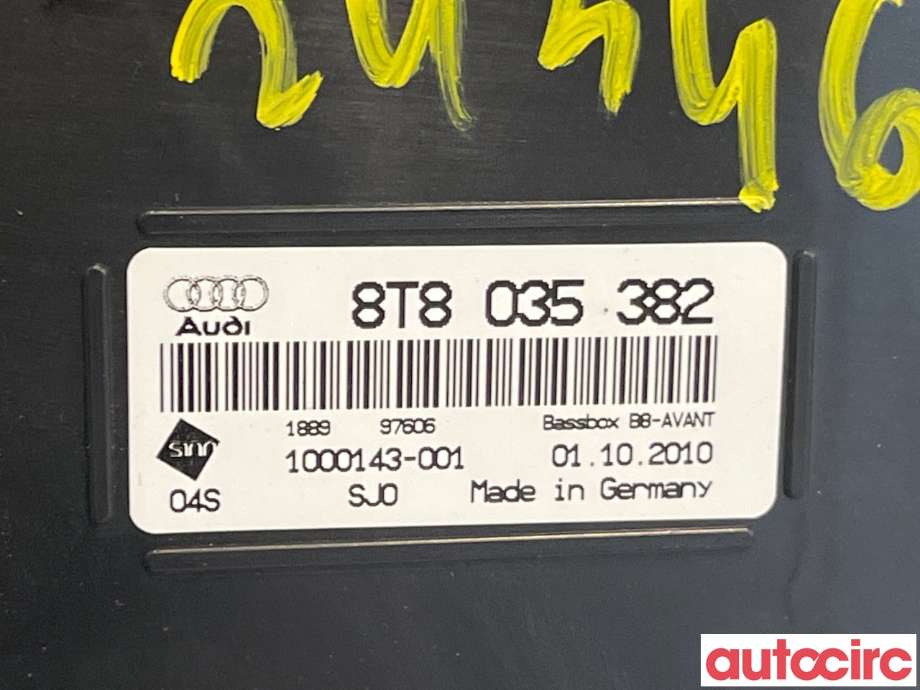 Bilstereo høyttaler til Audi A4, Allroad 2009-2016 (Type I) (B8) (B8) (AUDI|8T8035382)