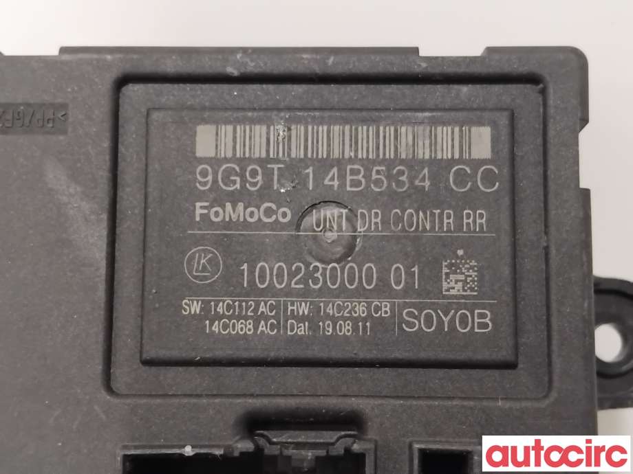 Styreenhet dør venstre foran til Volvo XC60 2008-2013 (Type I, Fase 1) (VOLVO|31318368|1002300001|9G9T14B534CC)