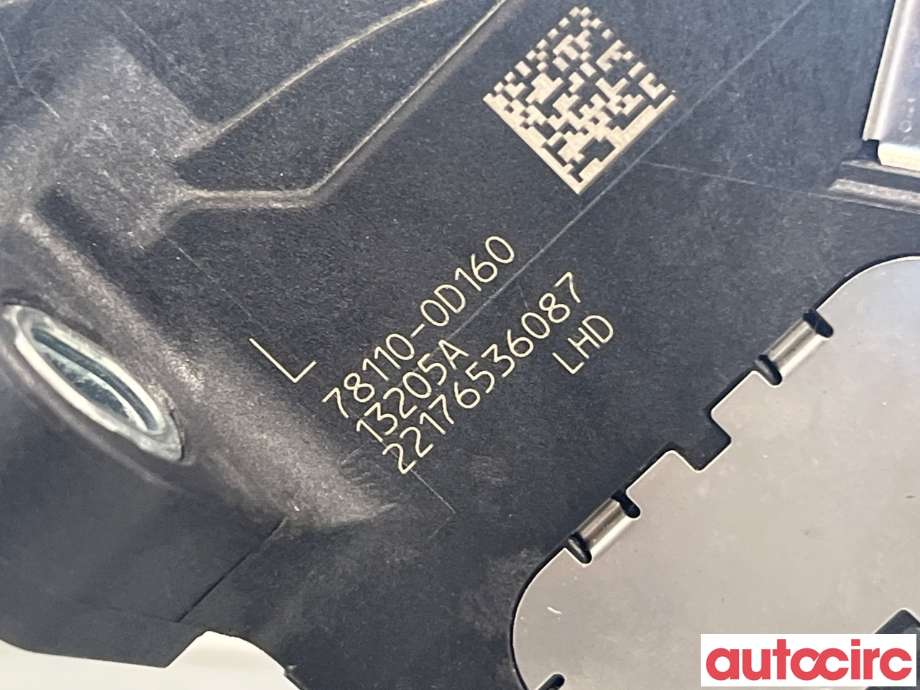 Pedal gass til Toyota Yaris 2012-2014 (Type III, Fase 1)  (TOYOTA|781100D160)