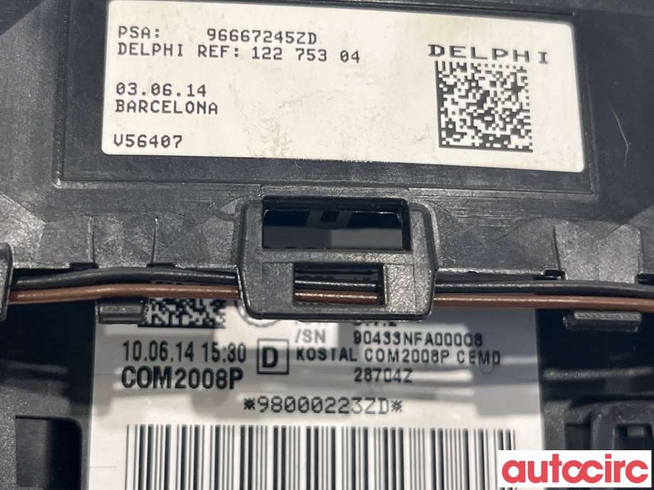 Bryter combi til Citroën C4 2011-2017 (Type II)  (CITROEN|98000223ZD)
