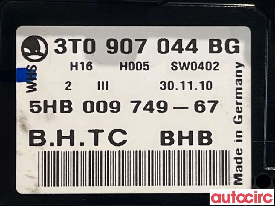 Varmeapparat betjening til Škoda Superb 2008-2015 (Type II)  (SKODA|3T0907044BG)
