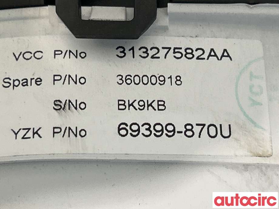 Instrumentpanel til Volvo XC70 2008-2013 (Type II, Fase 1) (VOLVO|36001836||36000918)