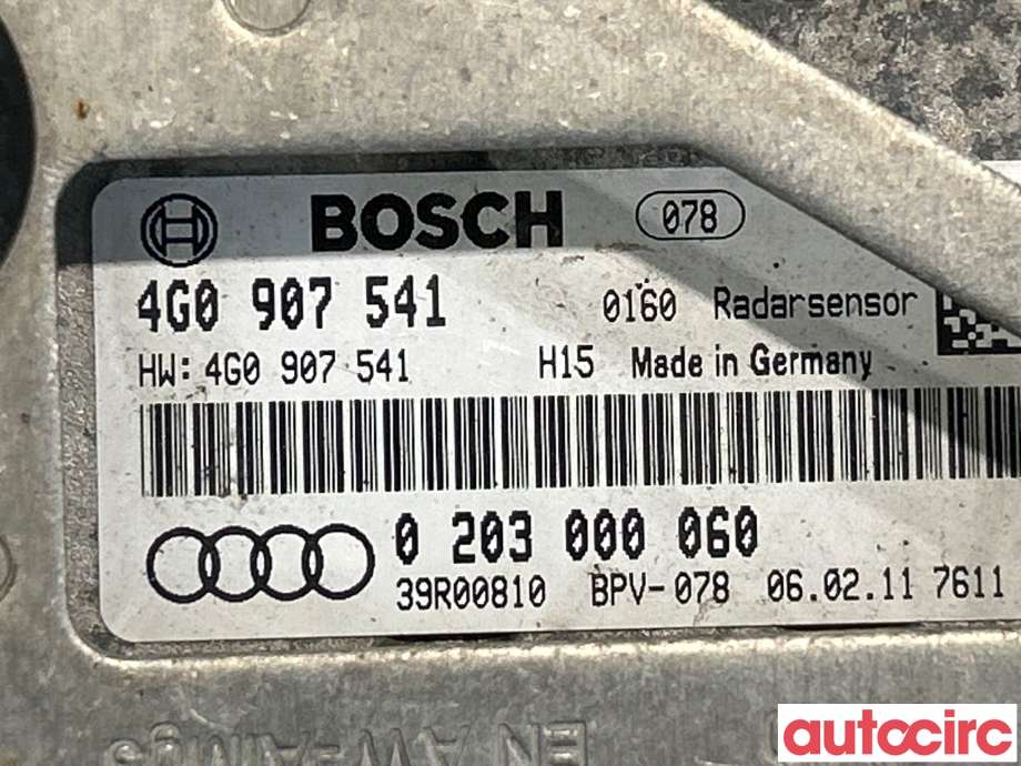 Sensor radar til Audi A7 2010-2014 (Type I, Fase 1) (AUDI|4G0907541|)