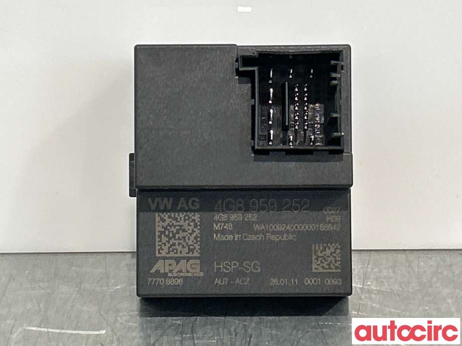 Styreenhet diverse til Audi A7, 2010-2014 (Type I, Fase 1) (AUDI|4G8959252)