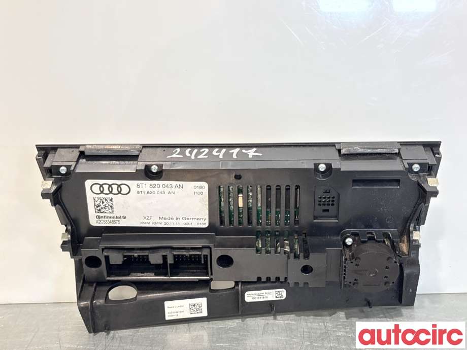 Varmeapparat betjening til Audi A4 2007-2014 (Type IV) (B8) (B8) (AUDI|8T1820043AH|A2C53346675|8T1820043AS)