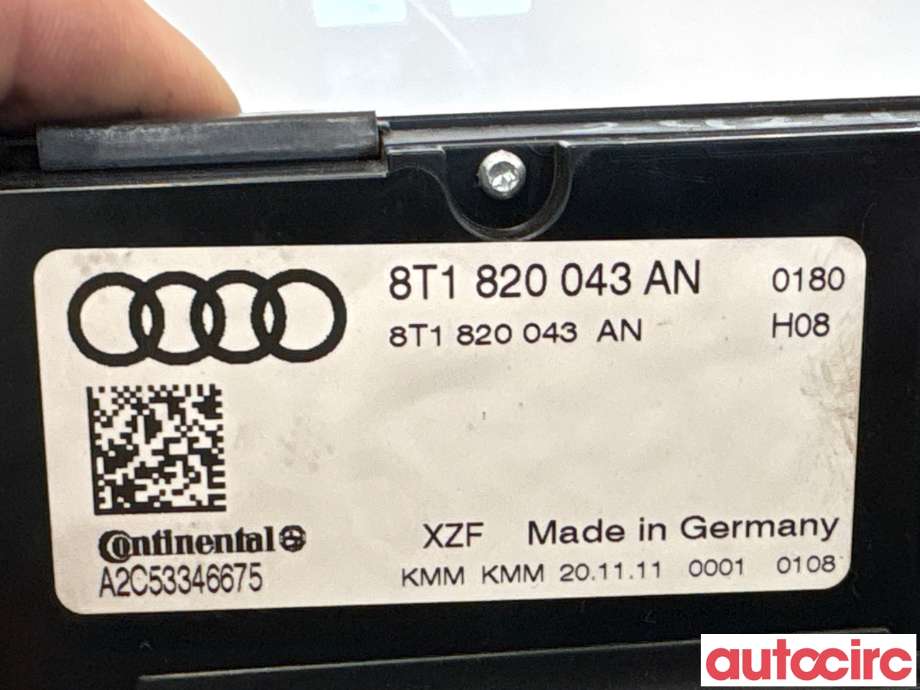 Varmeapparat betjening til Audi A4 2007-2014 (Type IV) (B8) (B8) (AUDI|8T1820043AH|A2C53346675|8T1820043AS)