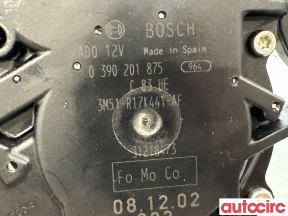 Viskermotor bakrute til Ford S-Max 2006-2010 (Type I, Fase 1)  (FORD|1689913|0390201875|3M51-R17K441-AF)