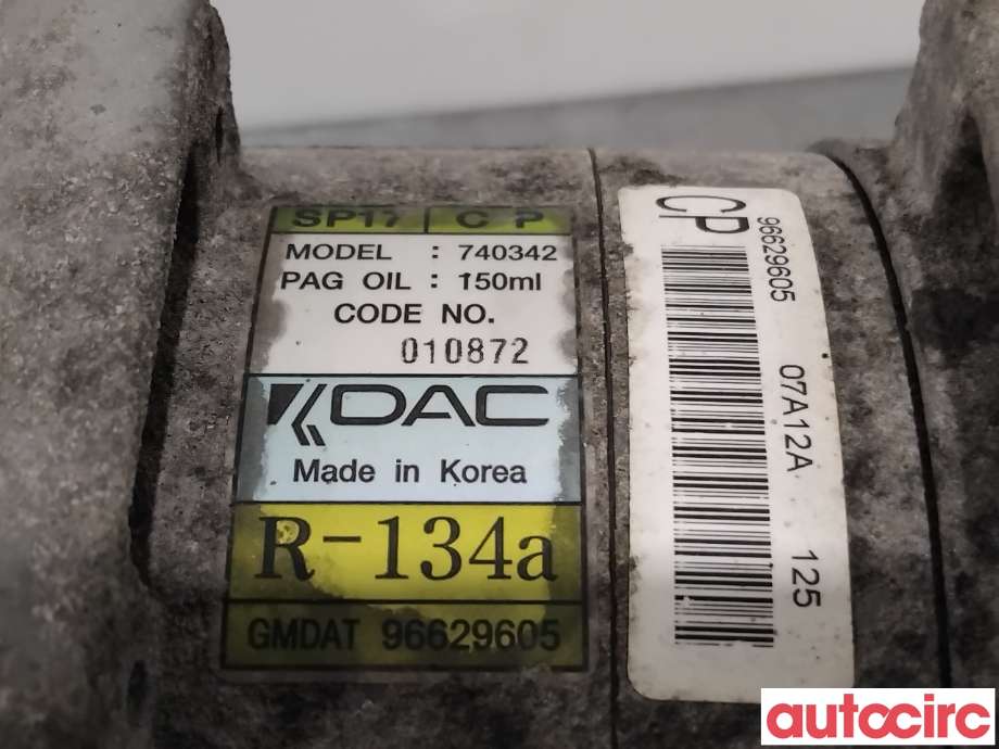 Aircondition kompressor til Opel Antara 2007-2013  (OPEL|95522180|740342|96629605)
