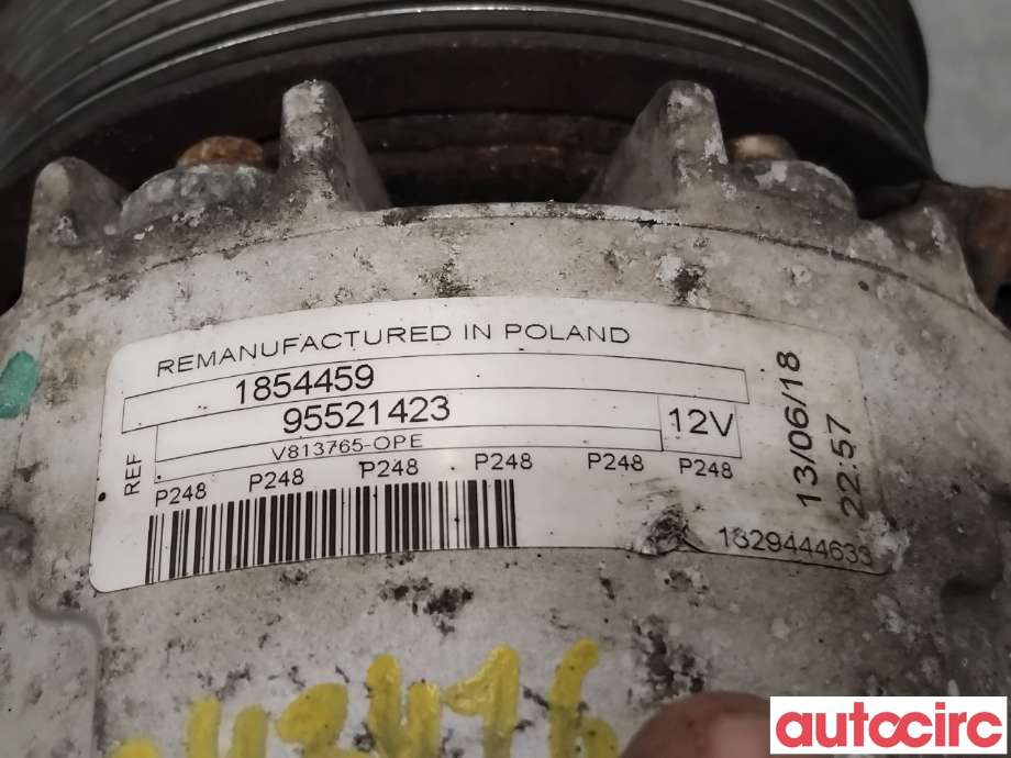 Aircondition kompressor til Opel Vivaro B 2014-2019  (OPEL|95521423|1854459)