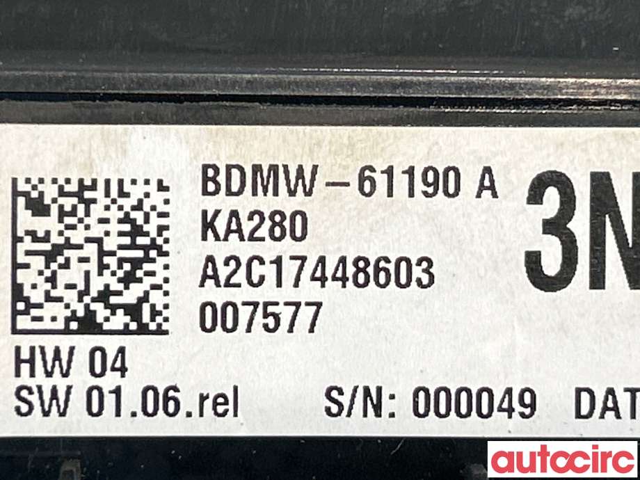 Varmeapparat betjening til Mazda CX-30 2020-->>  (MAZDA|BGKP-61-190||BDMW-61190A)