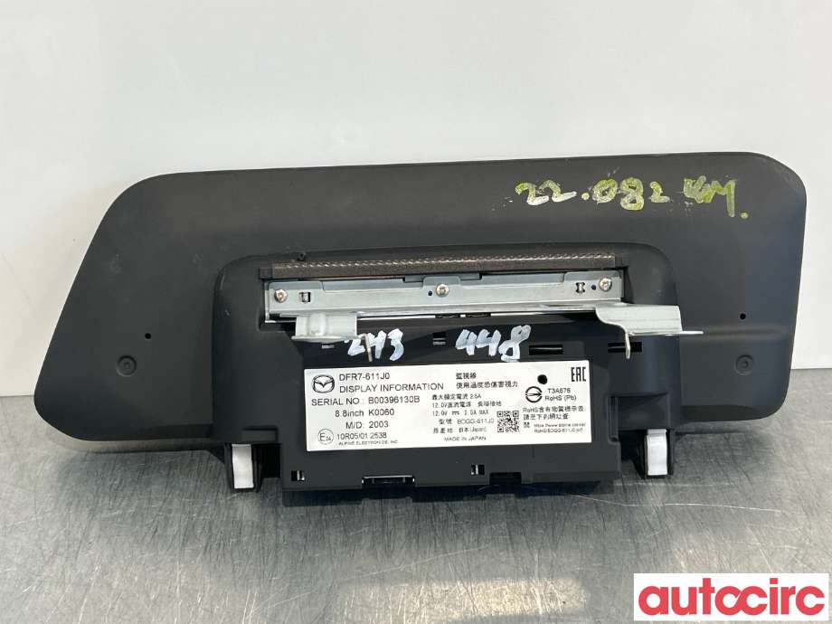 Multimedia display (MCU - Media Controller Unit) til Mazda CX-30 2020-->> (MAZDA|DFR7-61-1J0B||DFR7-611J0)