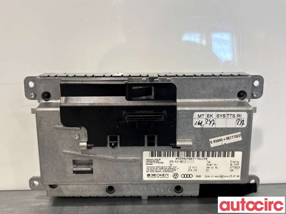 Instrument kjørecomputer til Audi A6, Allroad 2008-2011 (Type II, Fase 2) (C6) (C6) (AUDI|8T0919603C|BE9399)
