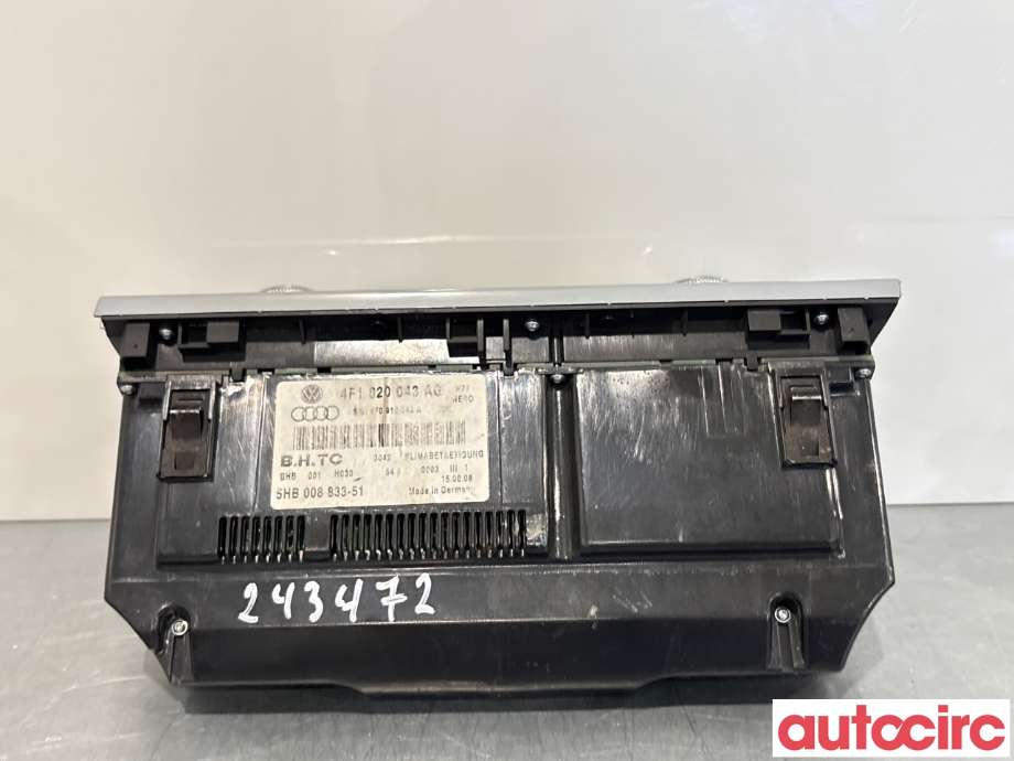 Varmeapparat betjening til Audi A6, Allroad 2008-2011 (Type II, Fase 2) (C6) (C6) (AUDI|4F1820043AG|5HB008833-51)