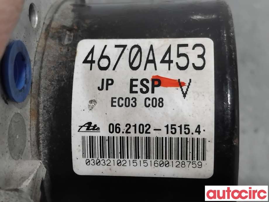 ABS sentral til Mitsubishi Outlander 2010-2012 (Type II, Fase 2)  (MITSUBISHI|4670A454|062109-54133|4670A453)