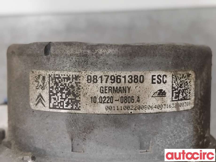 ABS sentral til Peugeot 2008 2013-2019 (Type I)  (PEUGEOT|1617387780|100915-39903|1634858280)