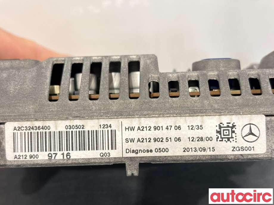 Instrument kjørecomputer til Mercedes E-Klasse 2013-2016 (Fase 2) (W212) (W212) (MERCEDES|A2129009716|A2C32436400)