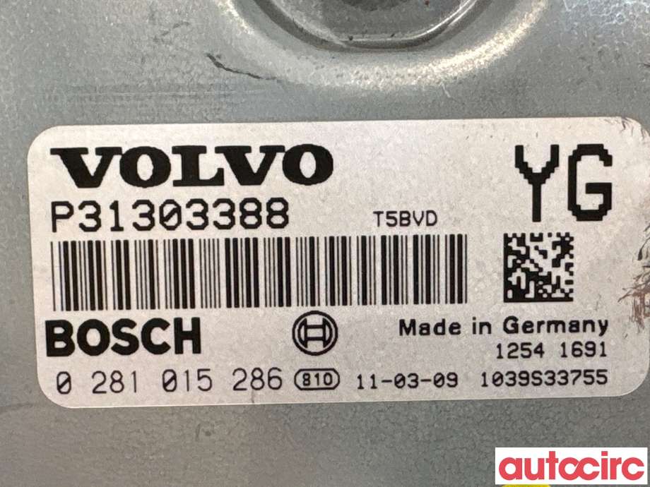Styreenhet motor til Volvo XC70 2008-2013 (Type II, Fase 1)  (VOLVO|36001123|0281015286|31303388)