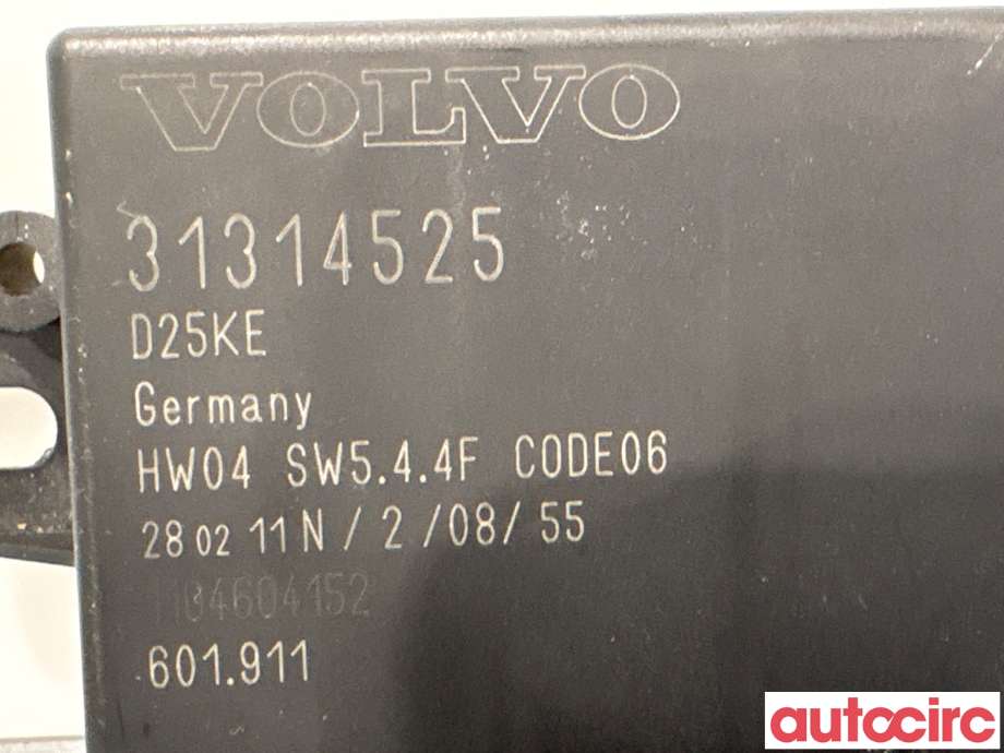 Styreenhet parkering til Volvo XC70 2008-2013 (Type II, Fase 1)  (VOLVO|31341090|601911|31314525)