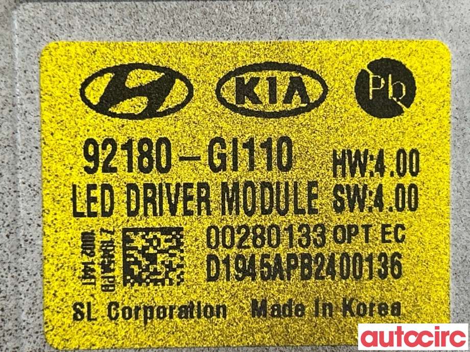 Styreenhet xenon/ballast til Hyundai Ioniq 5 2021-->>  (HYUNDAI|92180GI110||92180-GI110)