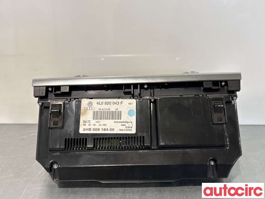 Varmeapparat betjening til Audi Q7 2006-2010 (Type I, Fase 1)  (AUDI|4L0820043F|5HB009184-05)