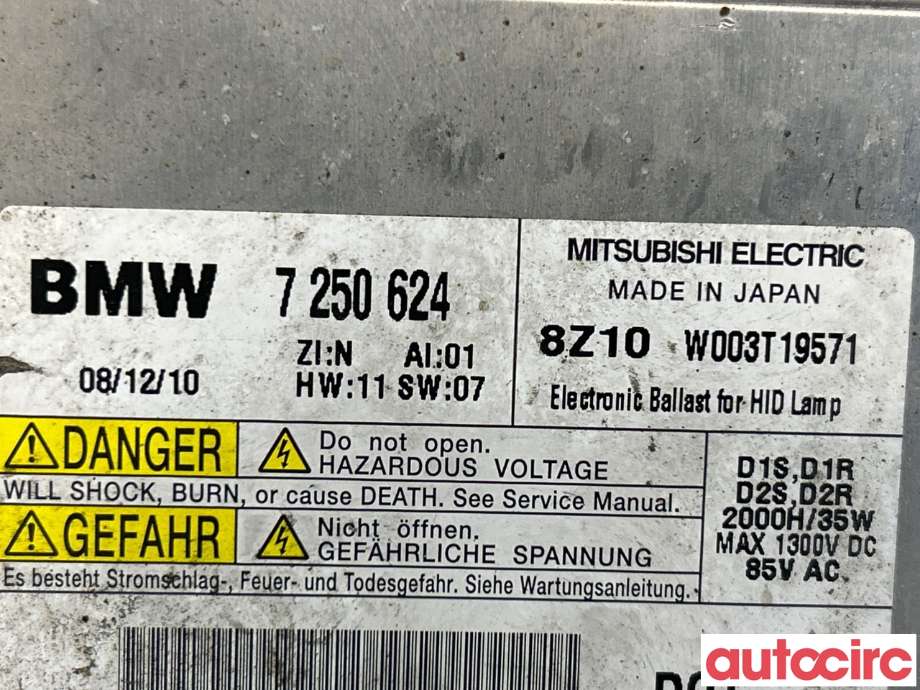 Styreenhet xenon/ballast til BMW 7-Serie 2009-2015 (F01/F02/F03/F04) (F01/F02/F03/F04) (BMW|63117318327||7250624)