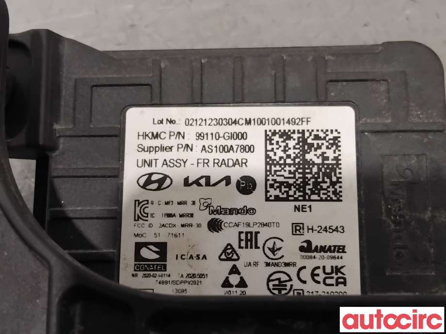 Sensor radar til Hyundai Ioniq 5 2021-->>  (HYUNDAI|99110GI000|AS100A7800|99110-GI000)