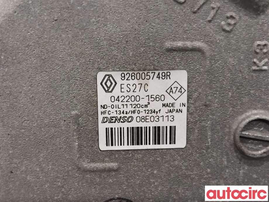 Aircondition kompressor til Renault Zoe 2013-2019 (Fase 1)  (RENAULT|926005749R|042200-1560)