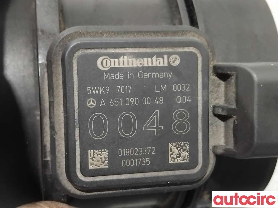 Luftmengde/luftmassemåler til Mercedes E-Klasse 2013-2016 (Fase 2) (W212) (W212) (MERCEDES|A6510900048|5WK97017)